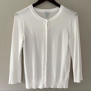 SUSINA White Cardigan Sweater